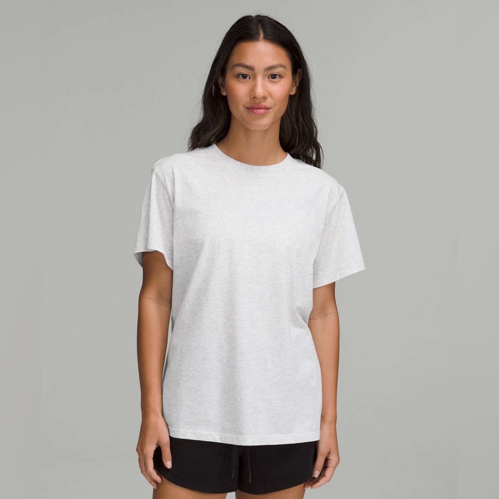 Lululemon All Yours Cotton T-Shirt Heathered Core Ultra Light Grey